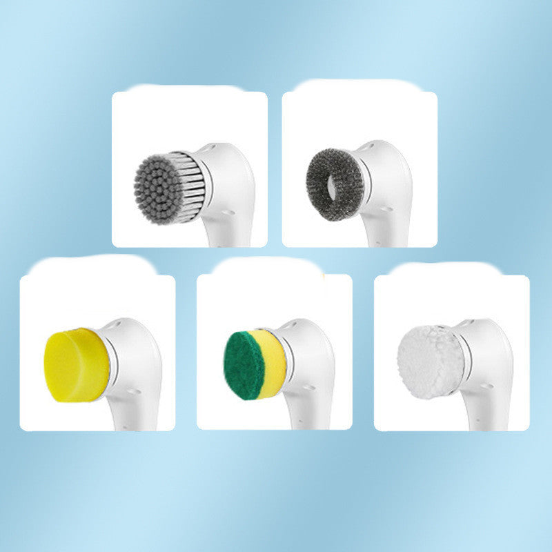 Multifunctional Electric Handheld Drill Brush Set With 5 Heads